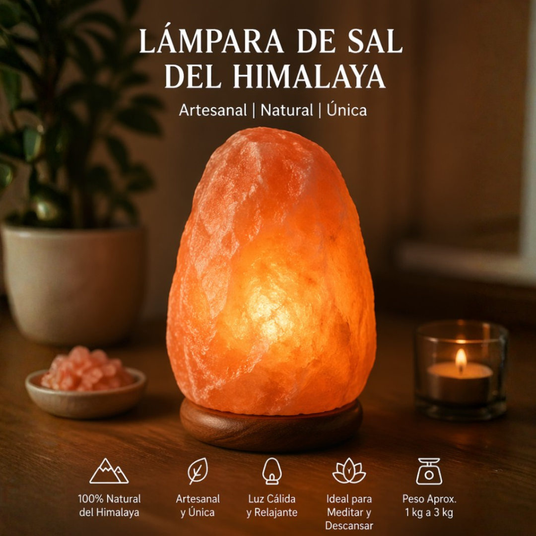 ZenLight | Lampara de sal del Himalaya Relajante y Acogedora